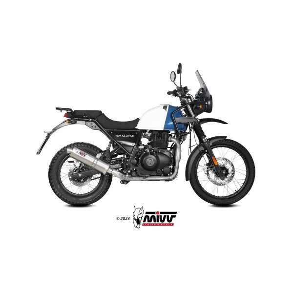 Escape MIVV SLIP-ON OVAL STEEL ROYAL ENFIELD SCRAM 411 2022-24 / HIMALAYAN 2021-23