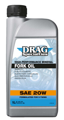 Aceite para horquilla 20W DRAG SPECIALTIES
OIL E-DRAG FORK 20W 1L