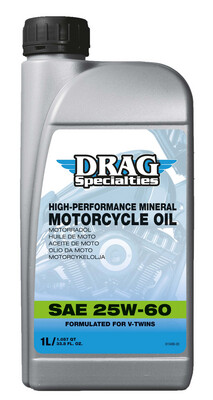 Aceite de motor mineral DRAG SPECIALTIES
OIL E-DRAG 25W60 1L