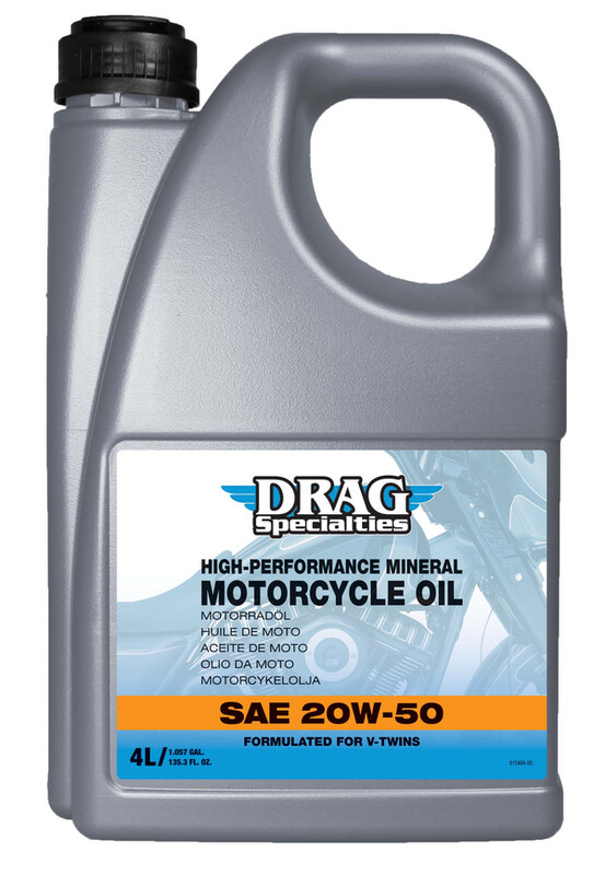 Aceite mineral 20W-50 DRAG SPECIALTIES
OIL E-DRAG 20W50 MIN 4L