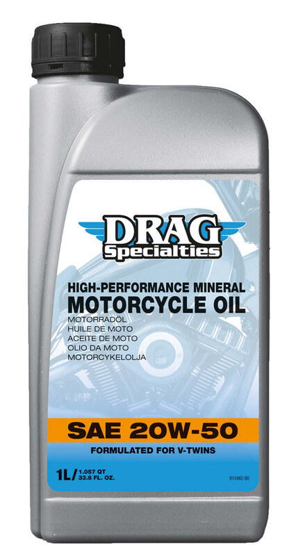 Aceite mineral 20W-50 DRAG SPECIALTIES
OIL E-DRAG 20W50 MIN 1L