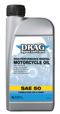 Aceite de motor mineral DRAG SPECIALTIES
OIL E-DRAG SAE 50 1L