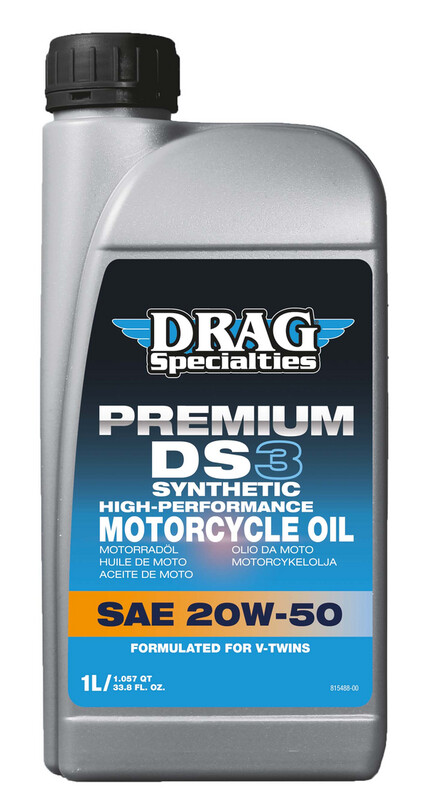 Aceite de motor sintético DRAG SPECIALTIES
OIL E-DRAG 20W50 SYN 1L