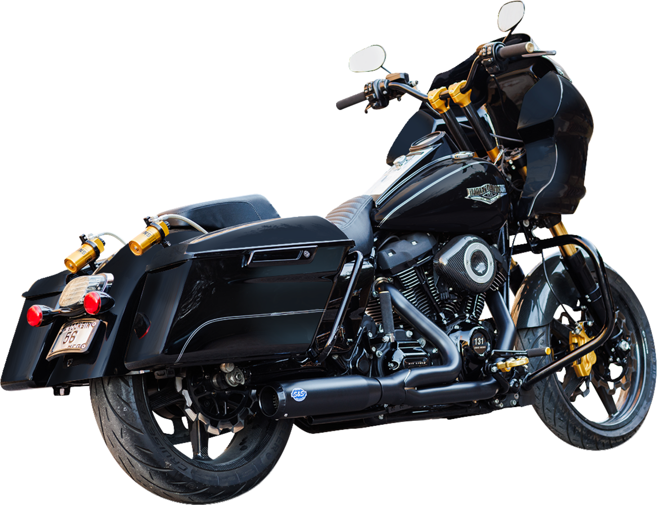 Sistema de escape calificador 2 en 1 S&S CYCLE
Exhaust 2:1 Qualifier Race Only Stainless M8 Touring 2017+