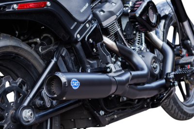 Sistema de escape calificador 2 en 1 S&S CYCLE
Exhaust 2:1 Qualifier Race Only Stainless M8 Softail 2018-23