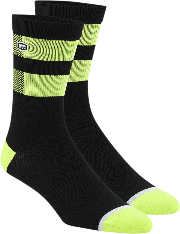Calcetines Flow 100% SOCK FLOW BK/F YL