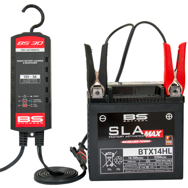 Cargador batería BS BATTERY
CHARGER BS30 12V 3A - UK PLUG