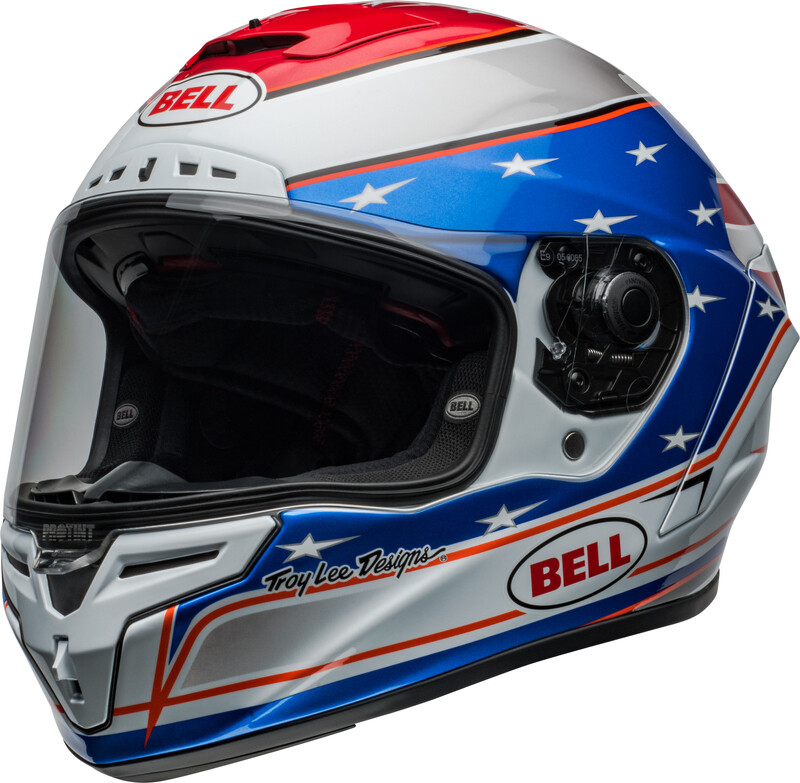 Casco BELL Race Star DLX Flex - Beaubier 24 Gloss White/Blue