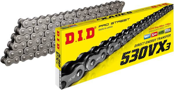Cadena 530 VX3 DID CHAIN DID530VX3 114RH para Honda