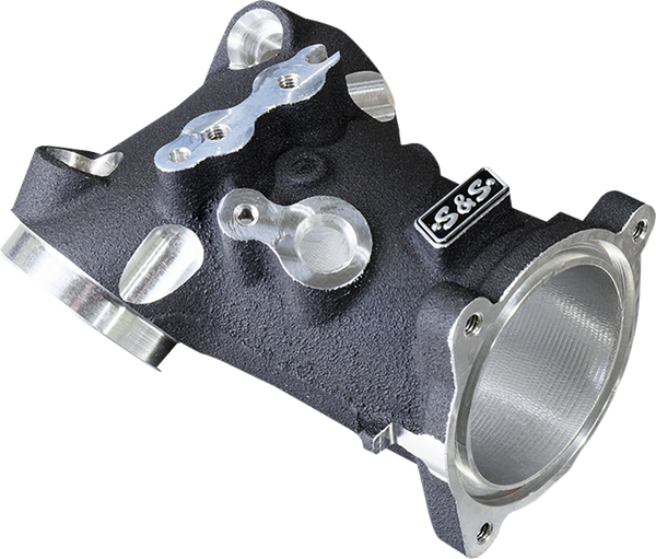 Colector altas prestaciones 55 mm S&S CYCLE
Manifold Premium 55mm CNC Ported Black for M8 2017-2023