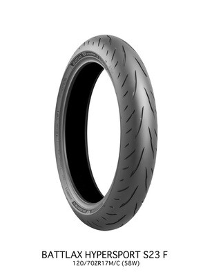 Neumático Battlax Hypersport S23 BRIDGESTONE
S23 120/70ZR17 (58W) TL