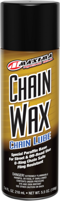 Lubricante para cadena Chain Wax MAXIMA RACING OIL
LUBE CHAIN WAX 5.5OZ