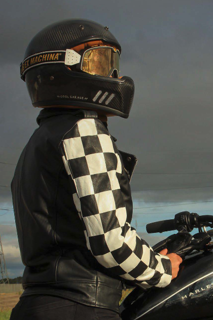 Cool Garage Chaqueta Piel Mujer Chees 504