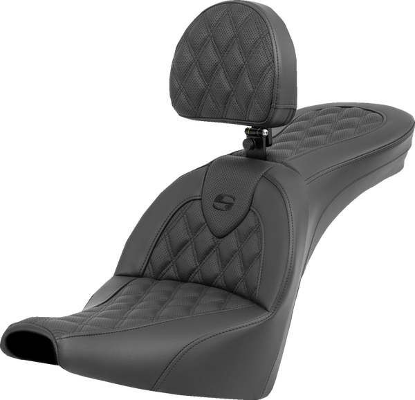 Asiento SADDLEMEN
SEAT ROADSOFA LS WITH BACKREST para Harley Davidson Softail