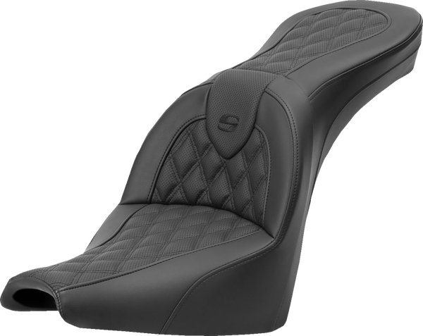 Asiento Roadsofa™ Lattice Stitch Seat SADDLEMEN SEAT ROADSOFA LS para Harley Davidson Softail