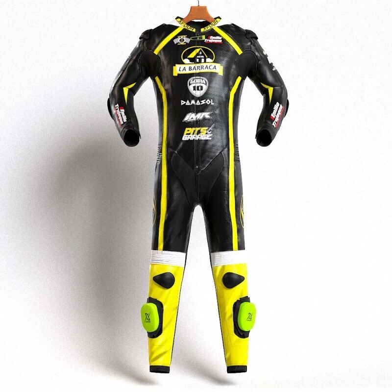 MONO XFOUR NIÑO AMARILLO FLUOR MODELO LA BARRACA X MIR RACING