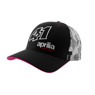 Gorra APRILIA DUAL AA 24 CAP3 BLACK/GREY/PINK - TU
