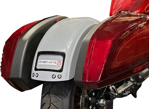 Guardabarros trasero FENDER REAR THE FIX M8 SFTL W/THND BLTS BLK SPLIT TAIL para Harley Davidson