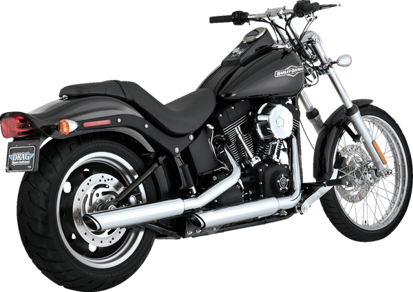 Silenciadores Vance & Hines MUFFLERS 3" TWIN SLASH CHROME SOFTAIL