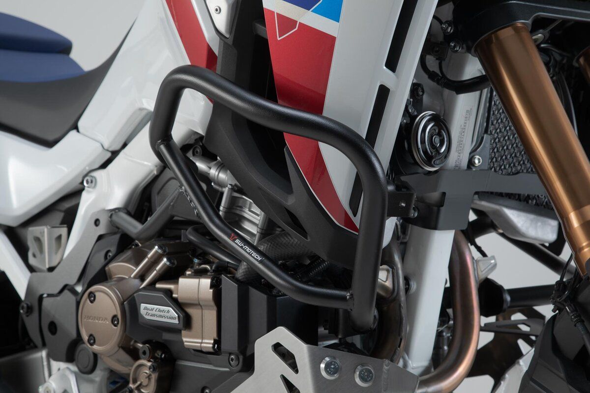 Protecciones laterales de motor. Negro. Honda CRF1100L Africa Twin Adv Sp. (19-).