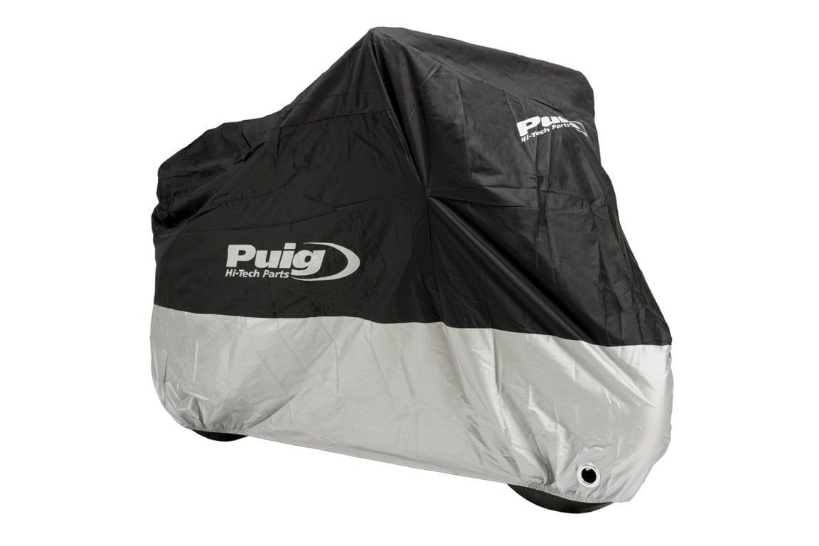 FUNDA MOTOCICLETA LOGO PUIG XXXL
Largo: 2,40 m Ancho: 1,05 m Alto: 1,25 m