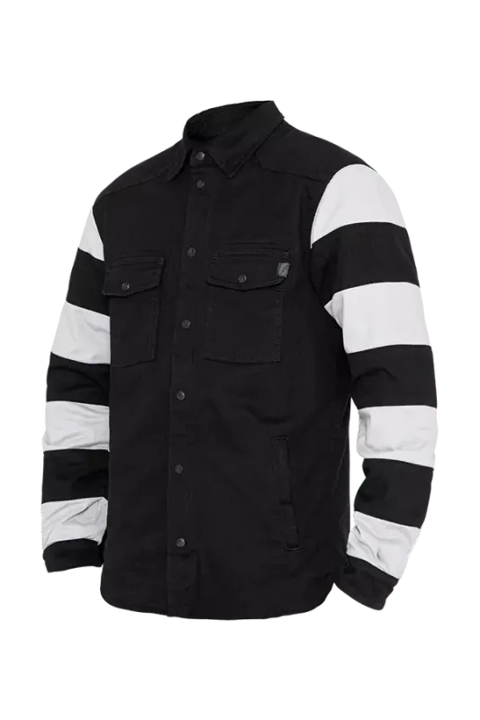 JOHN DOE MOTOSHIRT PRISON BK/WH