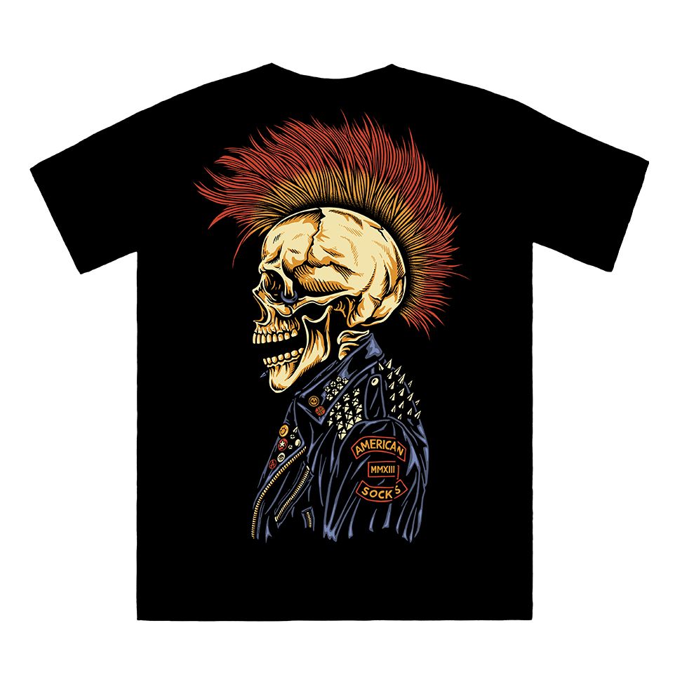 Camiseta American Socks Punks Not Dead