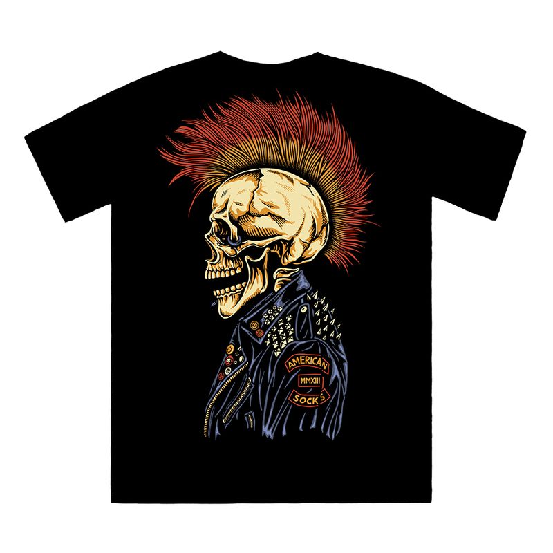 Camiseta American Socks Punks Not Dead