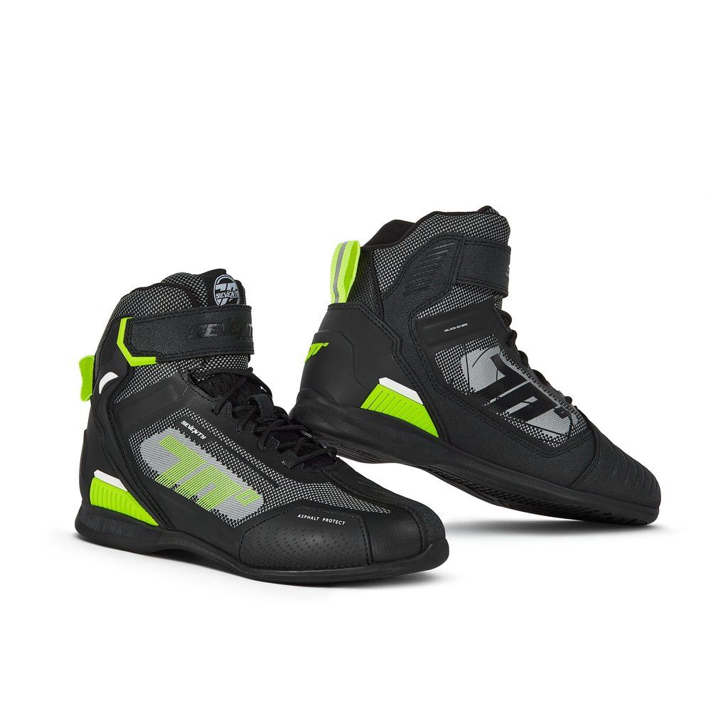 Seventy BOTA SD-BR2 VELOCE NEGRO/AMARILLO FLUOR