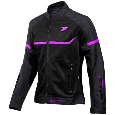 Seventy CHAQUETA SD-JR30.2 MOJAVE VERANO RACING MUJER NEGRA/FUCSIA