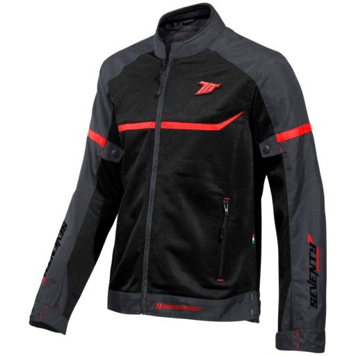 Seventy CHAQUETA SD-JR30.1 MOJAVE VERANO RACING HOMBRE NEGRA/ROJA