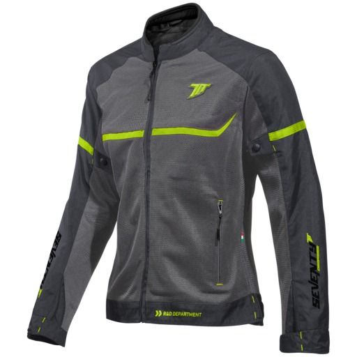 Seventy CHAQUETA SD-JR30.2 MOJAVE VERANO RACING MUJER GRIS/AMARILLO FLUOR
