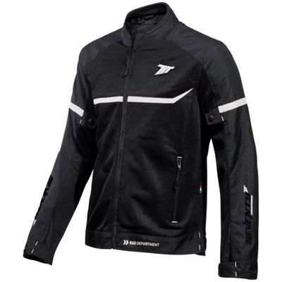 Seventy CHAQUETA SD-JR30.1 MOJAVE VERANO RACING HOMBRE NEGRA/BLANCA