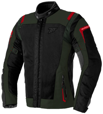 Seventy CHAQUETA SD-JT66 SAHARA HOMBRE VERDE MILITAR/ROJO