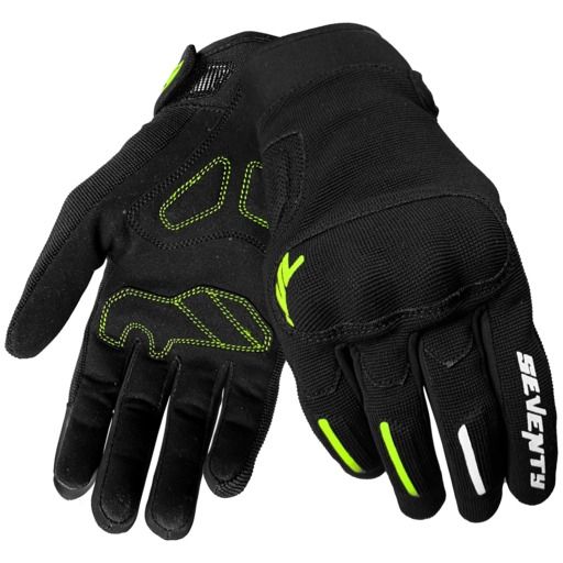 Seventy GUANTE SD-C40 ASPHALT VERANO HOMBRE NEGRO/AMARILLO FLUOR