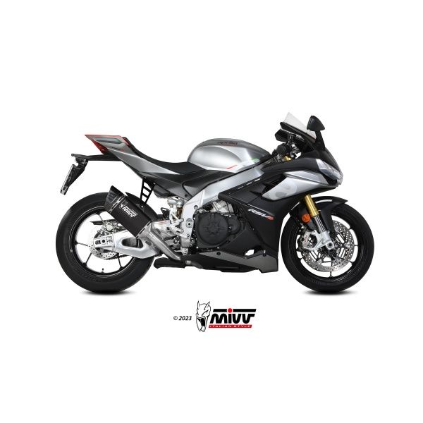 Silencioso Mivv Slip-On SR-1 black titanium Aprilia RSV4 / Tuono V4 1100 2021-24