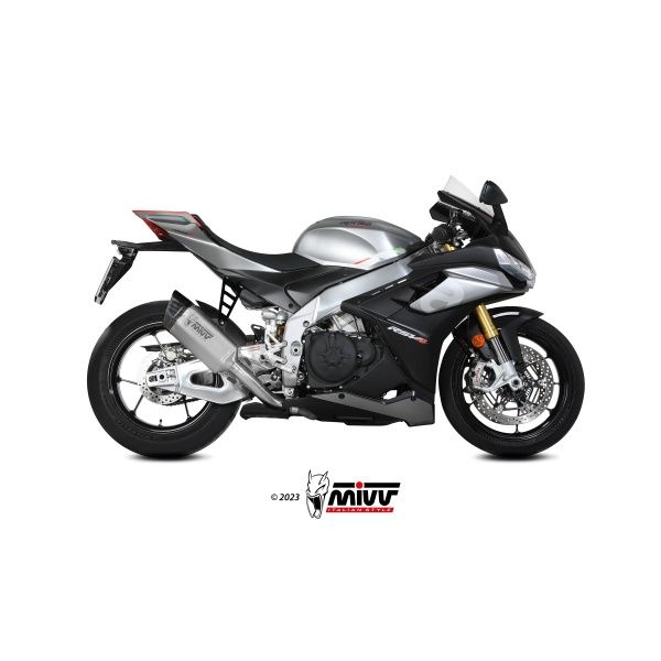 Silencioso Mivv Slip-On SR-1 titanium Aprilia RSV4 / Tuono V4 1100 2021-24