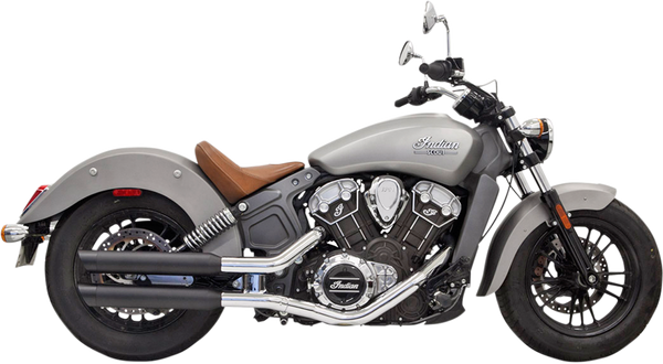 Silenciadores BASSANI XHAUST MUFFLERS 3" BLK para INDIAN SCOUT 2017 en adelante