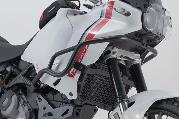 Protecciones laterales de motor. Negro. Ducati DesertX (22-). SW-MOTECH CRASH BAR
