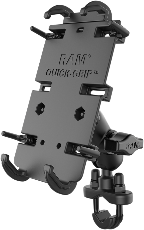 Soporte de teléfono Quick Grip con base de abrazadera en URAM MOUNTS
KIT XL QUIK GRIP UBOLT