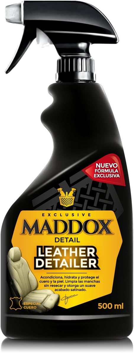 Maddox Detail - Leather Detailer 500 ml | Limpiador y Acondicionador de Cuero | Limpieza Profunda | Tratamiento de Piel | Elimina Suciedad y Manchas |Restaura Asientos