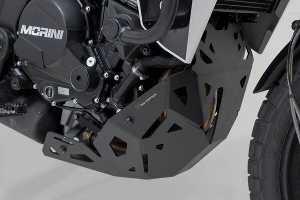 Protección del motor. Negro. Moto Morini X-Cape 650 (21-). SW-MOTECH