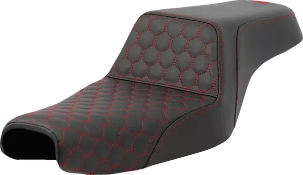 Asiento elevador tipo panal SADDLEMEN
SEAT STEP UP HC RED STITCH para Harley Davidson XL