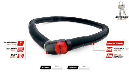 Candado ARTICUL SCOOTER PLUS 120CM Candado ARTICUL SCOOTER PLUS 120CM