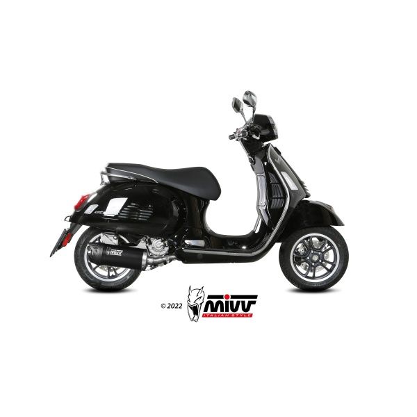 Escape Mivv Slip-On Mover black Piaggio Vespa GTS 300 2021-24
