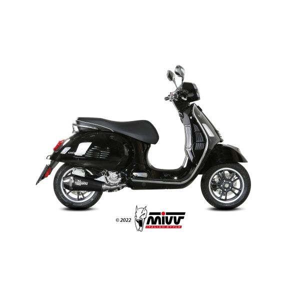 Escape Mivv Slip-On Delta Race black Piaggio Vespa GTS 300 2021-24