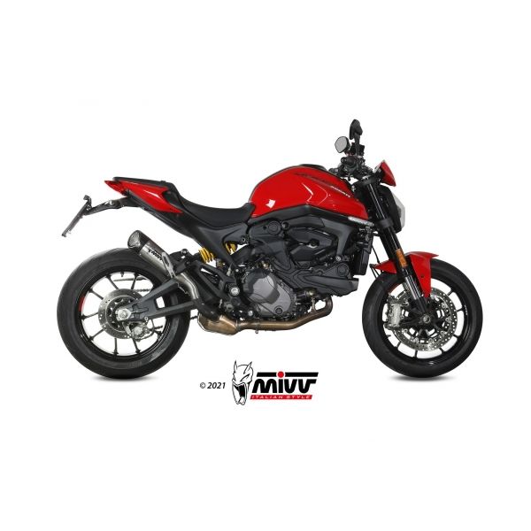Escape Mivv Slip-On X-M5 titan Ducati Monster 2021-24