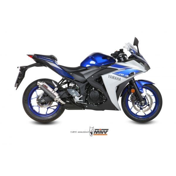 Mivv Slip-On GP titan Yamaha YZF 25 / YZF R3 2015-23