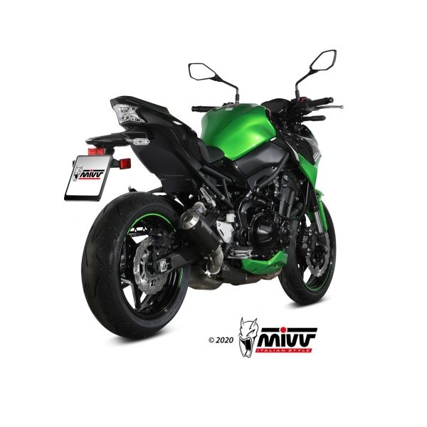 Mivv Slip-On Mk3 black Kawasaki Z900 2020-24