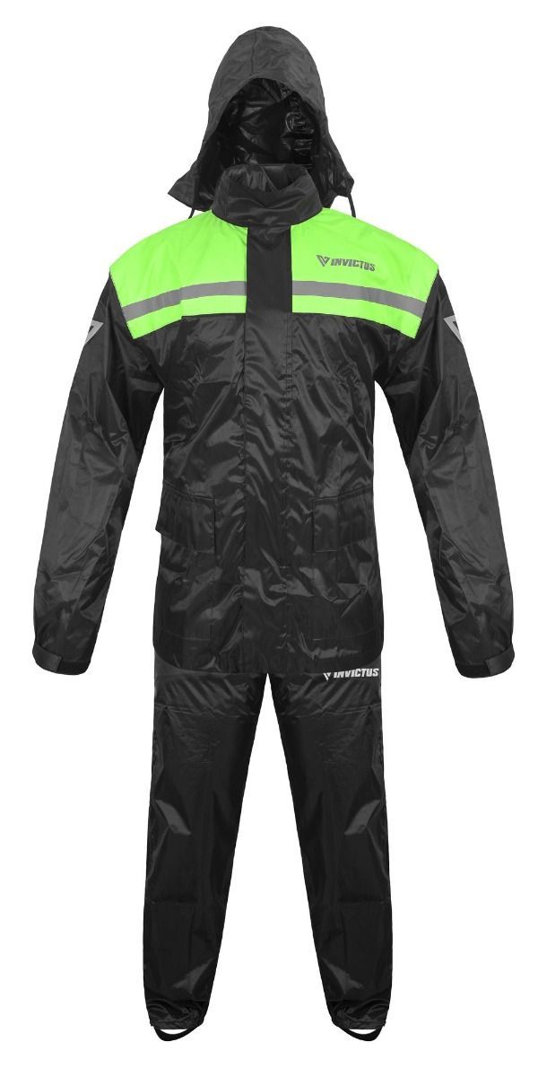 TRAJE AGUA INVICTUS ZYKLON DOS PIEZAS NEGRO AMARILLO CON REFLECTANTE